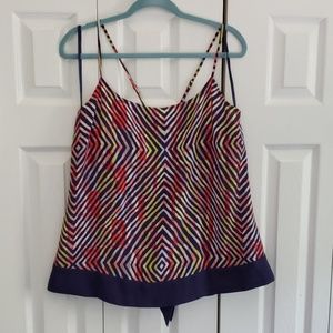 BCBG Generation Geometric Tank Top Sz L